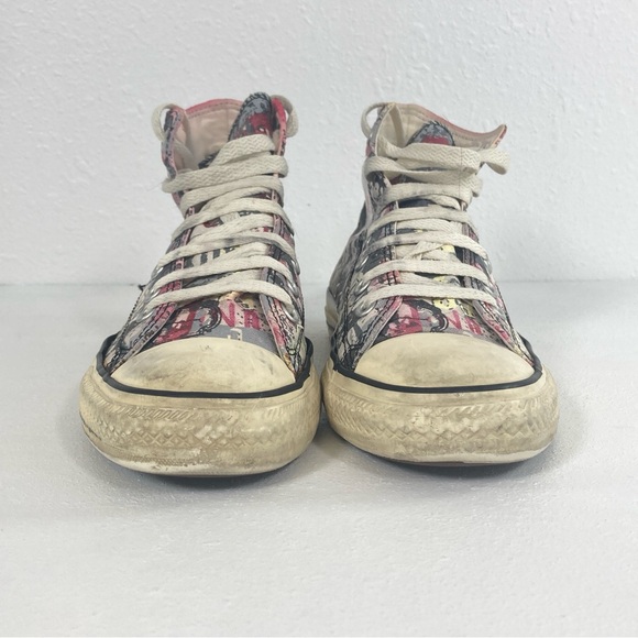 Vintage Converse Size 6 Custom Graffiti Chuck Taylor All Star High Top, Artisan - Picture 5 of 16